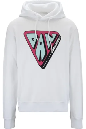 Dsquared2 Herren, Sweatshirts & Hoodies, Weiß, MGröße: