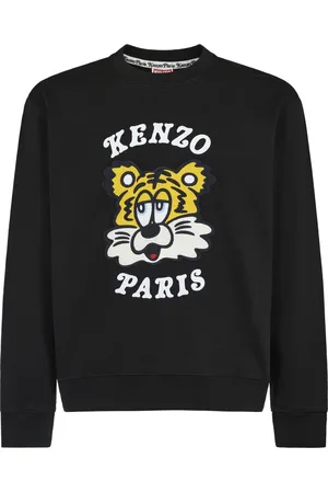 Kenzo Herren, Sweatshirts & Hoodies, Schwarzk, LGröße: