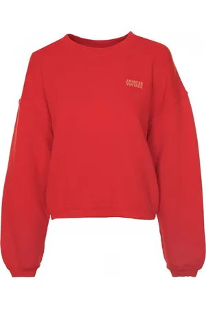 American Vintage Damen, Sweatshirts & Hoodies, Rot, LGröße: