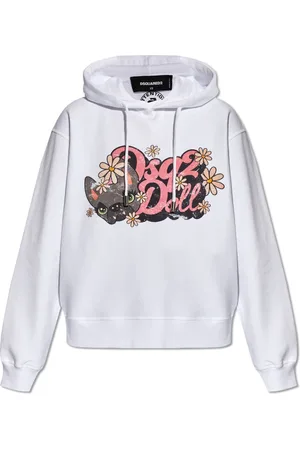 Dsquared2 Damen, Sweatshirts & Hoodies, Weiß, SGröße: