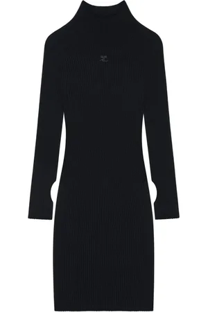 Courrèges Damen, Kleider, Schwarzk, MGröße:
