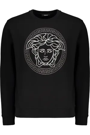 VERSACE Herren, Sweatshirts & Hoodies, Schwarzk, SGröße: