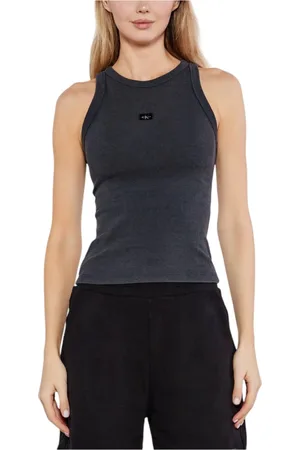 Calvin Klein Damen, Oberteile, Grau, SGröße: