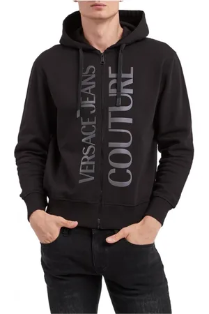 VERSACE Herren, Sweatshirts & Hoodies, Schwarzk, LGröße: