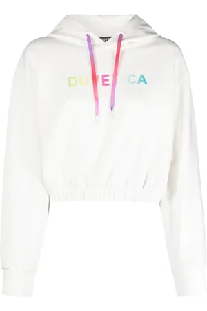Duvetica Damen, Sweatshirts & Hoodies, Weiß, LGröße: