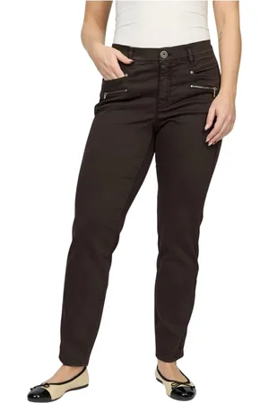 2-Biz Damen, Jeans, Schwarzk, MGröße: