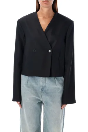 Loulou Studio Damen, Jacken, Schwarzk, MGröße: