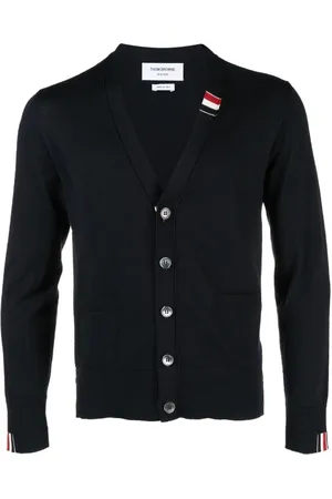 Thom Browne Herren, Strickwaren, Blau, MGröße: