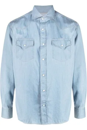 Brunello Cucinelli Herren, Shirts, Blau, LGröße: