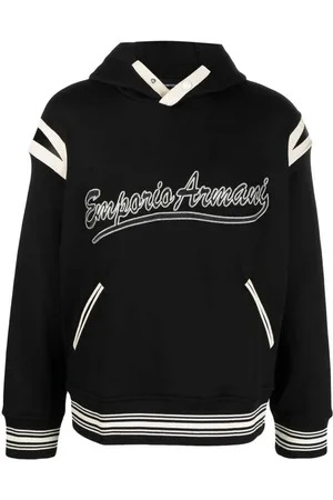 Emporio Armani Herren, Sweatshirts & Hoodies, Schwarzk, XSGröße: