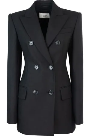 Sportmax Damen, Jacken, Schwarzk, 2XSGröße: