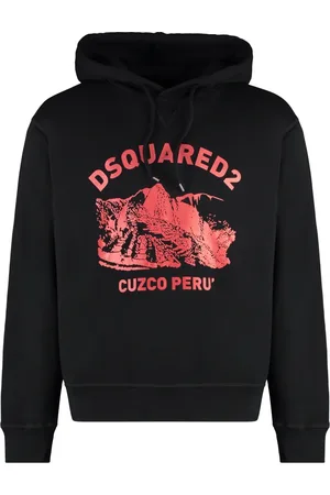 Dsquared2 Herren, Sweatshirts & Hoodies, Schwarzk, LGröße: