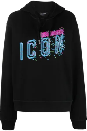 Dsquared2 Damen, Sweatshirts & Hoodies, Schwarzk, MGröße: