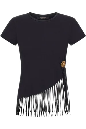 Roberto Cavalli Damen, Oberteile, Schwarzk, MGröße: