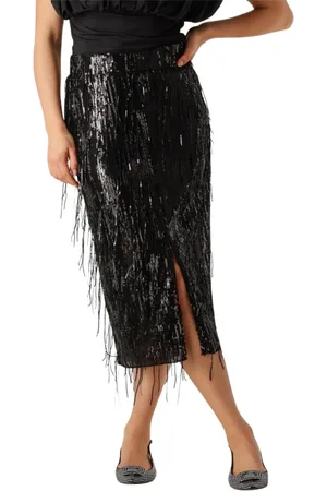 Co`Couture Damen, Röcke, Schwarzk, MGröße: