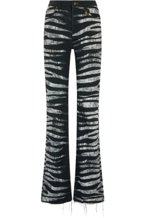 Roberto Cavalli Damen, Hosen, Schwarzk, XSGröße:
