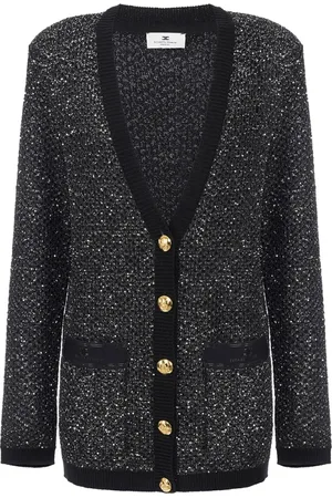 Elisabetta Franchi Damen, Strickwaren, Schwarzk, XSGröße: