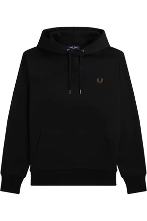 Fred Perry Herren, Sweatshirts & Hoodies, Schwarzk, LGröße: