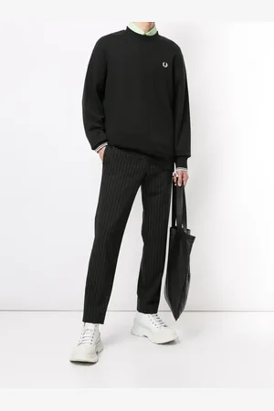 Fred Perry Herren, Sweatshirts & Hoodies, Schwarzk, 2XLGröße: