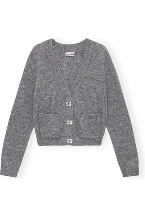 Ganni Damen, Strickwaren, Grau, XSGröße: