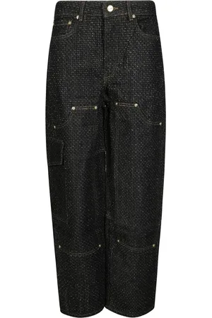 Ganni Damen, Jeans, Schwarzk, W27Größe: