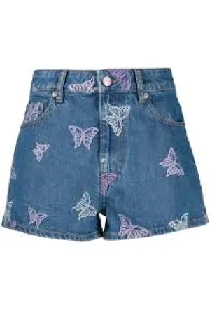 Ganni Damen, Shorts, Blau, W25Größe: