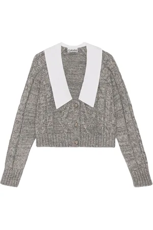 Ganni Damen, Strickwaren, Grau, XSGröße: