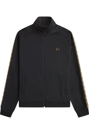 Fred Perry Herren, Sweatshirts & Hoodies, Schwarzk, 2XLGröße: