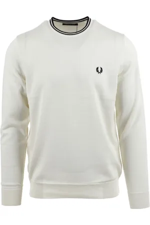Fred Perry Herren, Sweatshirts & Hoodies, Weiß, XLGröße: