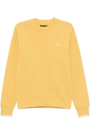 Fred Perry Herren, Sweatshirts & Hoodies, Gelb, MGröße: