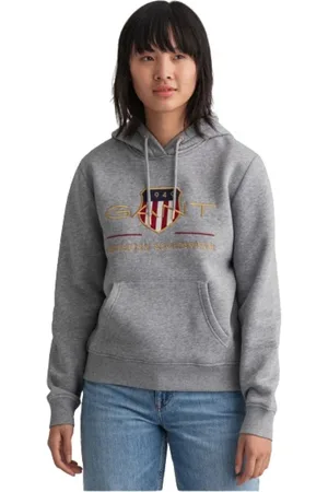 GANT Damen, Sweatshirts & Hoodies, Grau, LGröße: