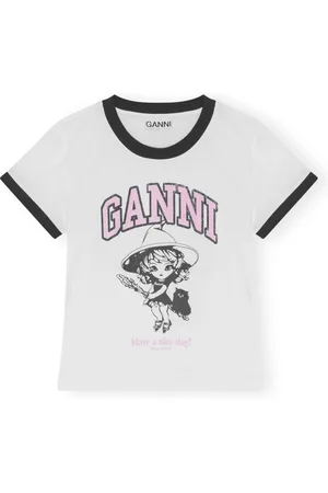 Ganni Damen, Oberteile, Weiß, XSGröße: