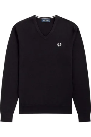 Fred Perry Herren, Sweatshirts & Hoodies, Schwarzk, LGröße: