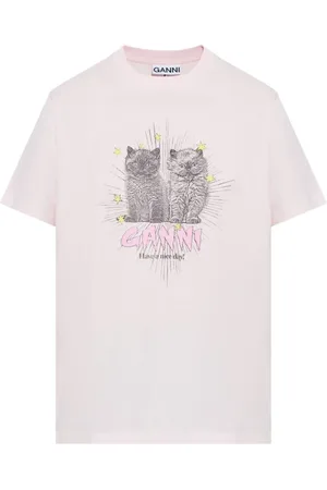 Ganni Damen, Oberteile, Rosa, SGröße: