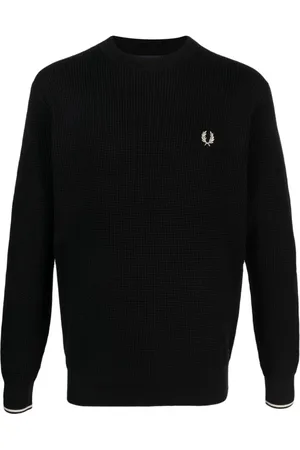 Fred Perry Herren, Sweatshirts & Hoodies, Schwarzk, SGröße: