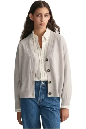 GANT Damen, Strickwaren, Grau, SGröße: