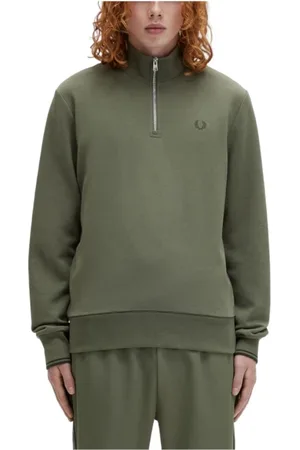 Fred Perry Herren, Sweatshirts & Hoodies, Grün, SGröße: