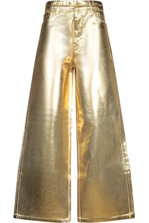 Ganni Damen, Hosen, Gelb, W27Größe: