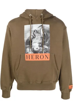 Heron Preston Herren, Sweatshirts & Hoodies, Grün, LGröße:
