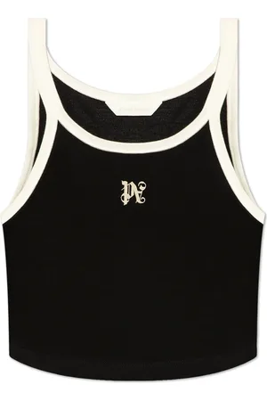 Palm Angels Damen, Oberteile, Schwarzk, MGröße: