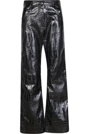 Msgm Damen, Hosen, Schwarzk, 2XSGröße: