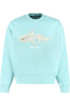 Palm Angels Herren, Sweatshirts & Hoodies, Blau, MGröße: