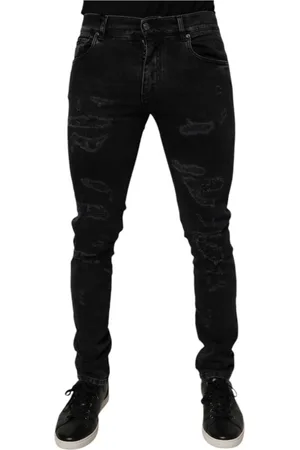 Dolce & Gabbana Herren, Jeans, Schwarzk, MGröße: