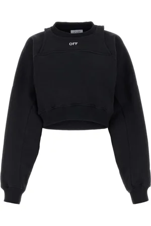 OFF-WHITE Damen, Sweatshirts & Hoodies, Schwarzk, SGröße:
