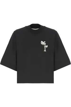 Palm Angels Damen, Oberteile, Schwarzk, SGröße: