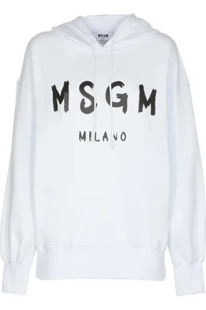 Msgm Damen, Sweatshirts & Hoodies, Weiß, LGröße: