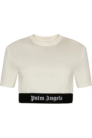 Palm Angels Damen, Oberteile, Weiß, SGröße: