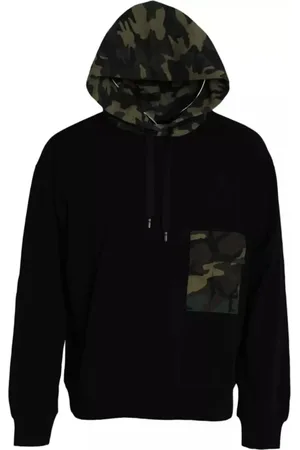 Dolce & Gabbana Herren, Sweatshirts & Hoodies, Schwarzk, 4XLGröße: