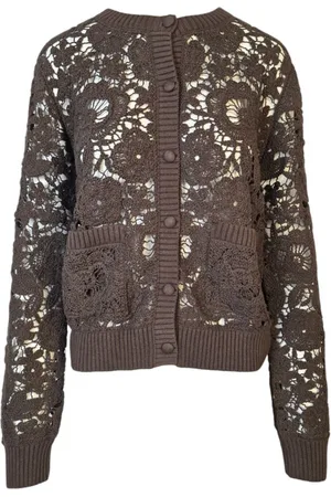 P.A.R.O.S.H. Damen, Strickwaren, Braun, MGröße:
