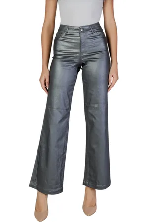 JACQUELINE DE YONG Damen, Hosen, Grau, SGröße: